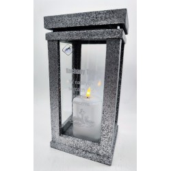 LAMPION/ŻYWICA/DOMINO/PERSONALIZOWANY/SREBRNY/1 GAT./...