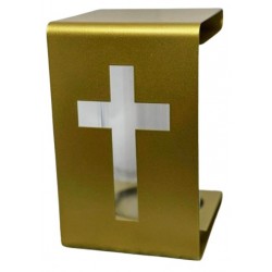 PROMO METAL/SZKŁO/KRZYŻ/ZŁOTY/1 GAT./3