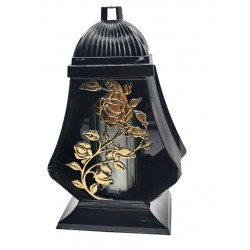 ZNICZ KAPLICZKA LAMPION SAMA /RÓŻA/ ZŁOTA/4