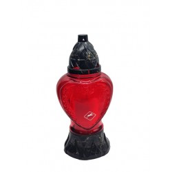 SERCE/ORNAMENT/L-925/BEZ-APLIKACJI/CZERWONE/8/GOLD