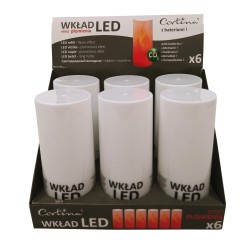 WKŁAD/LED/ZWYKŁY/PŁOMIEŃ/CORTINA/EFEKT-PŁOMIENIA/BEZ/BATE...