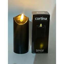 ŚWIECA/WOSK/1-20/WAX/WĄSKA/CORTINA/BLACK/5X12,5 CM/12/...