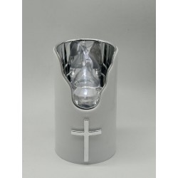 ŚWIECA ZŁOTO / SREBRO  SUBITO WHITE SILVER WHIITE / H-125...