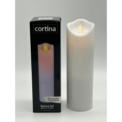 ŚWIECA/RP CORTINA 5 CM.X17,5 CM 13/23 WHITE/BEZ BATERII/12