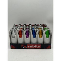 ŚWIECA SUBITO DECOR SREBRNY MIX 24 / BIAŁY /ZAWIERA BATERIE