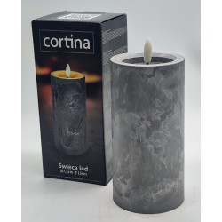 ŚWIECA/LED/EFEKT BETONU/K-7,5 cm/45-23/15 cm/BEZ BATERII