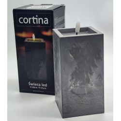 ŚWIECA/LED/EFEKT BETONU/42-23/15X8cm