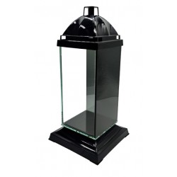 PROMO LAMPION/KWADRAT/SZACHOWNICA/DUŻA/CZARNY/6