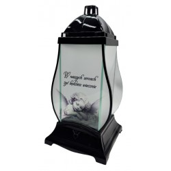 LAMPION/GRUSZKA/NISKA/ANIOŁEK/SZ/CZARNA/6