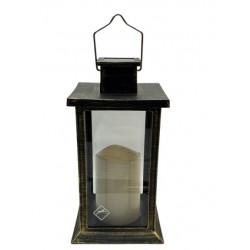 LAMPION SOLARNY / ZŁOTY / PROSTY DASZEK / MAL-S05BG / 9