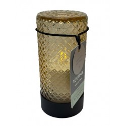CANDLE LED VESTINA HERCULES GLASS 60 DAYS ZŁOTE / 12...