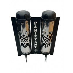 PARIS/NICEA/A/LATARNIA/METALOWA/DUO SREBRNA /CZARNY...