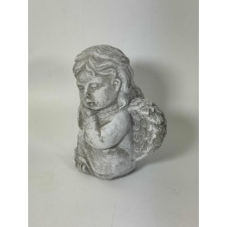 FIGURKA / BETONOWA / ANIOŁ / 11X7X7 / SZARA /MHC-45046