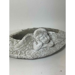OSŁONKA BETONOWA ANIOŁ-ŁEZKA 30X15X10,5 / SZARA / MHC-45033