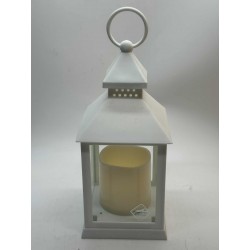 LAMPION LED / BIAŁA / ZE ŚWIECĄ /PROSTA/26,5X10/ MAL-07W /6