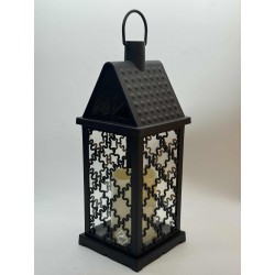 LAMPION LED / CZARNA / ZE ŚWIECĄ - WZOREK-S /38X13X13/...