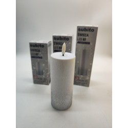 ŚWIECA/LED/SUBITO/SREBRNY PYŁ/C-705/PP RF...