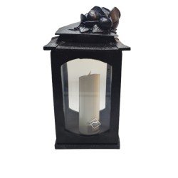 LAMPION/ŻYWICA/L3/MIX/CZARNY-RG/RÓŻA NA DASZKU/ 2 GAT. /4