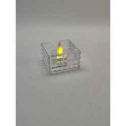 ŚWIECA , PODGRZEWACZ LED KWADRATOW / XSD-122 / 6,5X5 CM /6