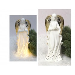 FIGURKA LED / PORCELANOWA / ANIOŁEK / Z BATERIAMI /...