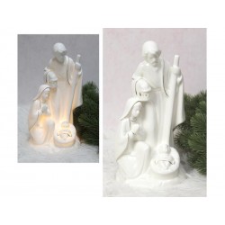 FIGURKA LED / PORCELANOWA / ŚWIĘTA RODZINA CERAMICZNA /...