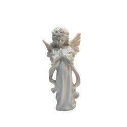 FIGURKA CERAMICZNA ANIOŁ MODLĄCY SIĘ / 19 CM. / BIAŁY /...