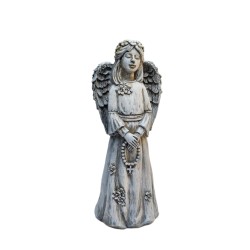 FIGURKA CERAMICZNA ANIOŁEK / 27 CM. / SZARY / MN-225 /...