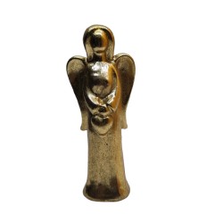 FIGURKA CERAMICZNA ANIOŁEK / 20 CM. / ZŁOTY / TEA-B72M /...
