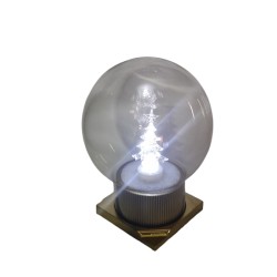 KULKA-CHOINKA NOWOCZESNA LED SANTA / ZŁOTA / 1-6
