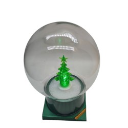 KULKA-CHOINKA NOWOCZESNA LED SANTA / ZIELONA / 1-6
