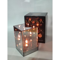 ASC25723 LAMPION LUSTRZANY KWADRAT 3D / 15CM