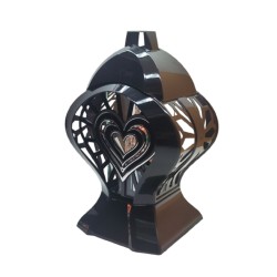 ZNICZ-LAMPION 12 SER-SER/ RUBIN CZARNY / SERSCE W SERCU -...