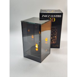 Lampion / latarnia / szklany 3D / kwadrat SL-K1 / M /16X9...