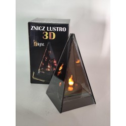 Lampion / latarnia / szklany 3D / PIRAMIDA SL-P1 / 0...