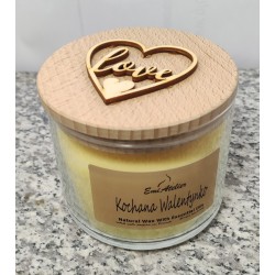 ŚWIECA  SOJOWA / WALENTYNKI  / WINEBERRY / RURA 500/ 1...