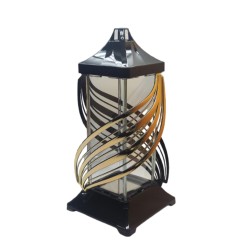 Lampion / Znicz cienka szarfa złota / 4