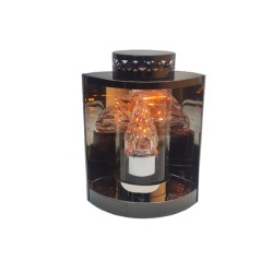 LAMPION / METAL-STAL / OWALNY / LN2535S / SREBRNY / 8