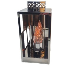 LAMPION / METAL-STAL / KWADRAT DUŻY / LN2540C / SREBRNY /8