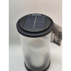 ZNICZ LAMPION TUBA KARBOWANA SOLARNY CZARNY / DZIEŃ/NOC...