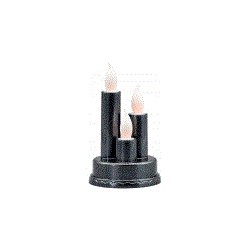 Świecznik led w tubie czarny clear / 8,3 cm -16 cm / na...