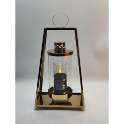 LAMPION / METAL-STAL / TRAPEZ DUŻY / LN2529Z / ZŁOTY / 12