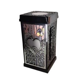 ZNICZ LAMPION FERMO DUŻE / SOLAR / CZARNY SREBRNA/4