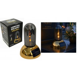 LAMPION SOLARNY / SZKLANA TUBA 3D / ZŁOTA / SL-C1S-G /6