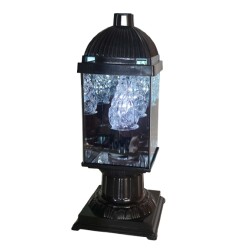 LAMPION KOLUMNA / TWORZYWO / 3D / CZARNA / 6