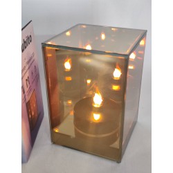 LUSTRZANY PŁOMIEŃ 3D LED PROSTOPADŁOŚCIAN (1136) ASS...