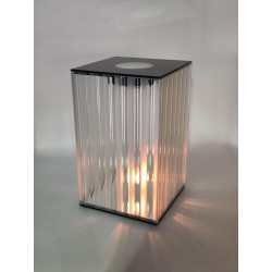 Nowoczesny szklany lampion solarny XL 26 cm – matowe i...