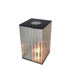 Lampion prostokąt FV pasy/ bezbarwny-mat solarny XL 26 / 1-6