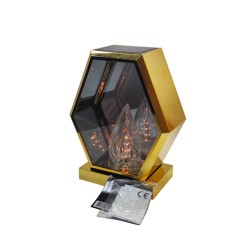LAMPION DIAMENT SOLARNY / ZŁOTY / ŻYWY PŁOMIEŃ-WIELOLED...