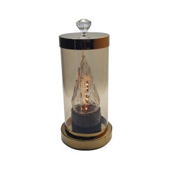 Lampion Cortina Glamour 27 cm czarny/grafit – szklana...