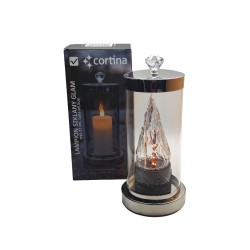 LAMPION GLAMOUR 27CM SZKLANA TUBA O9,5CM 5/26/DEF-G-...